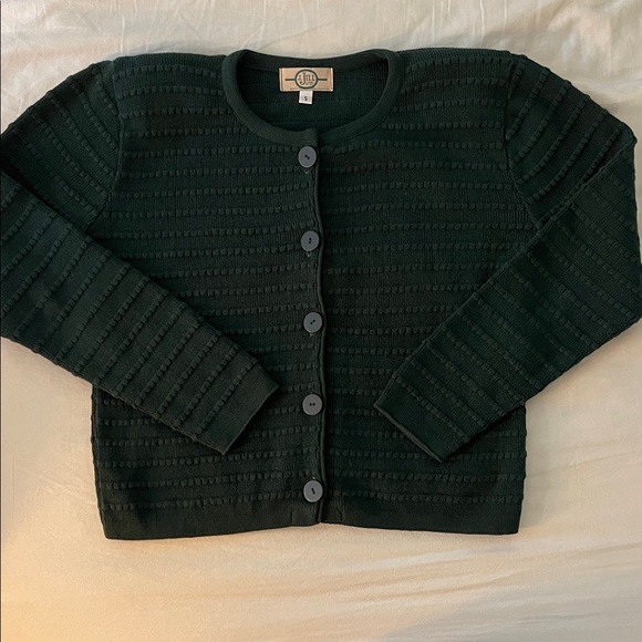VTG J Jill - forest green button up - small - Picture 1 of 6